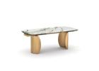 Luxor Extendable Table | Golden Base