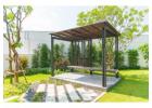 Shelter with a Modern Aluminium Roof Canopy