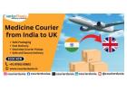 Courier Medicines from India to UK 