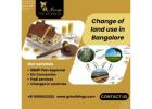 Change of land use in Bangalore
