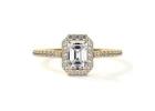 Emerald Shape Natural Diamond Engagement Rings
