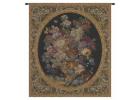 Elegant Floral Dark Green European Wall Tapestry - Vintage Bouquet Art for Home Decor