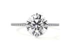 Buy Hidden Halo Style Round Diamond Engagement Ring