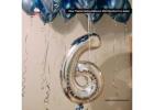  Blue Theme Ceiling Balloons With Number 6 in Dubai