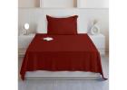 Elevate Your Bedroom Décor with a Premium Solid Colour Bedsheet