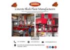 Concrete Block Plant Manufacturers | +91 76759 89961 | Buildmate