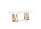 Skylar Dining Table | 240cm Golden Base