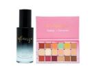 Long Lasting Waterproof Makeup Combo with Primer and 4 in 1 Face Palette