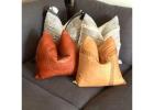 Premium Handmade Leather Cushions 