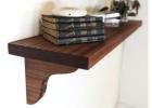 Rustic Elegance Shelves with Wood Brackets That Impress