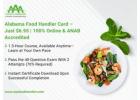 State-Approved Alabama food handlers card Online – Starting at $6.95