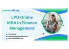 lpu university online in finance management 