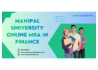 Manipal University Online MBA in Finance