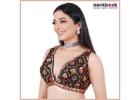 Shop Deep Neck Readymade Blouses Online – Trendy Styles