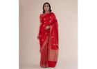 Banarasi Saree for Raksha Bandhan in Pure Handloom Silk