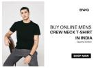Buy Online Mens Crew Neck T-shirt in India | Supima Cotton 