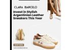 Designer Argentinian Leather Sneakers by Clara Barcelo