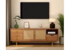 Premium Floating TV Stand with Built-In Wire Organizer