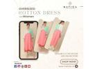 Oversized cotton dress for women
