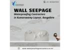 Wall Seepage Waterproofing Contractors in Kumaraswamy Layout, Bangalore
