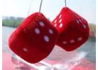 Get Personalized Custom Fuzzy Dice at Wholesale Prices for Events 