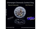 Buy Preowned Champagne Diamond Cocktail Ring Online London