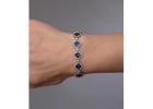 Sapphire and Diamond Tennis Bracelet 