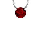 purchase Ruby Pendant Necklace Round shape 
