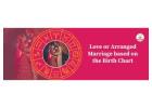 Love or arranged marriage prediction by date of birth, natal chart