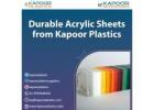 Durable Acrylic Sheets from Kapoor Plastics