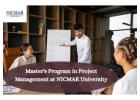 Master's Program in Project Management at NICMAR University Hyderabad | Build Your Future