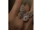 Shop Luxury Crystal Butterfly Ring Online