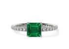 Emerald Square Classic Four Prong Cut Ring Online - GemsNY