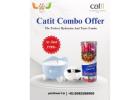 Purrfect Combo – Blue Pixi Fountain, Cat Bowls & Creamy Cat Treats!
