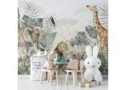 Tropical Wildlife Wall Mural