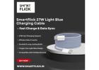 Smartflick 27W Light Blue Charging Cable – Fast Charge Data Sync