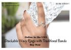 Buy Now Stackable Wavy Rings with Traditional Bands Online in the USA