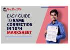 Legal Correction in 10th Marksheet with Gazette Notification Services