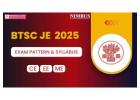 BTSC JE Syllabus 2025 | Subject-Wise Topics for Civil, Electrical & Mechanical