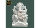Stunning White Marble Ganesh Idol | Decorate Your Home with Sacred Symbol of Success