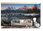 Snowy Mountains Tropical Forest Murals