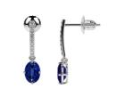 Add a Splash of Luxury Sapphire Earrings Studs 2.13cttw