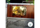Elegant Gold Finish Name Plate for Modern Home
