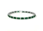Elegant Emerald Diamond Bracelet for Women