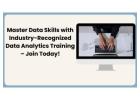Master Data Skills with Industry-Recognized Data Analytics Training – Join Today!