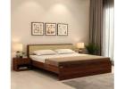 Elegant King Size Bed with Storage – Premium Wooden Design