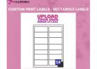 Custom Print Labels – Rectangle Labels (99.1 × 38.1 mm Matt)
