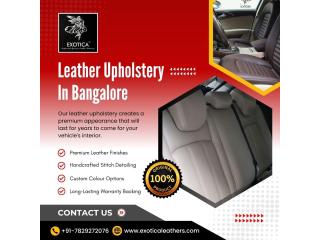 Leather Upholstery In Bangalore | Artificial Leather Car Seat Cover