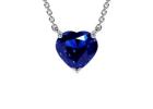 Classic Natural Blue Sapphire Heart Pendant in Timeless Design
