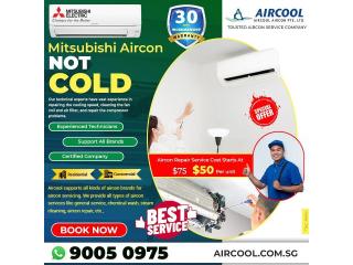 Mitsubishi Aircon not cold
